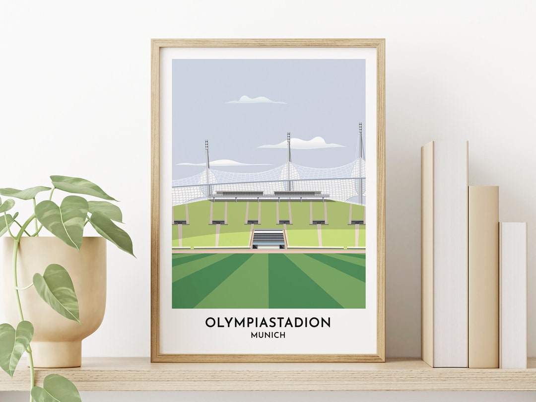 Munich Olympic Stadium Framed or Unframed Wall Print