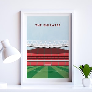 Arsenal Poster - The Emirates Stadium - Contemporary Art Football Gift - Arsenal Print