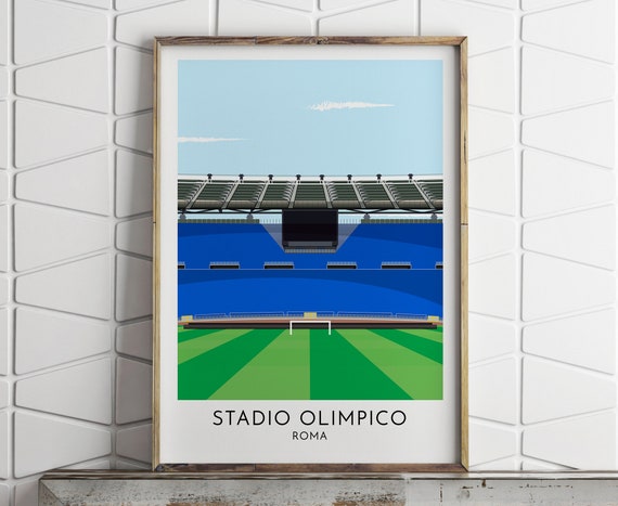 Roma Stadio Olimpico Lazio Italia Print Custom Made Gift Etsy Roma Stadio Olimpico Lazio Italia Print Custom Made Gift Etsy