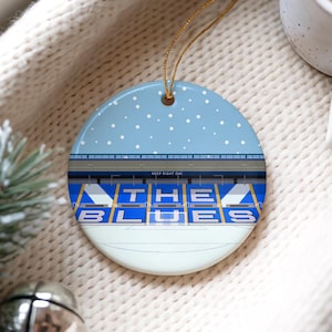 Birmingham City: Football Fan Christmas Decoration, St. Andrew's Illustrated Ceramic Bauble
