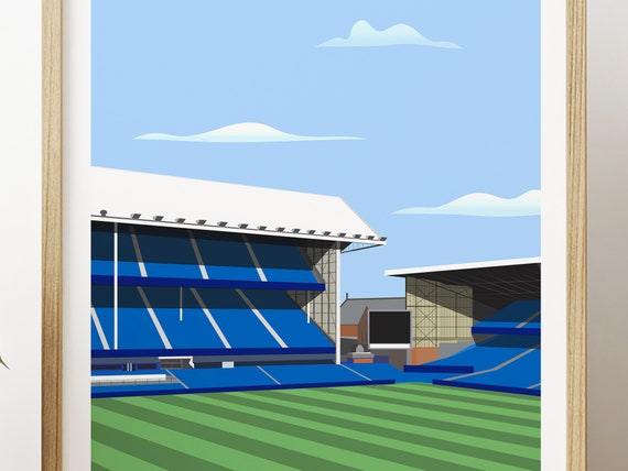 Everton Print Affiche du stade Goodison Affiche de football Cadeau du 40e  anniversaire pour homme Cadeau pour elle -  France