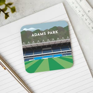Wycombe Wanderers Coaster Gift - Adams Park Football Stadium Drinks Mat - Gifts for Him Her - Present for Son