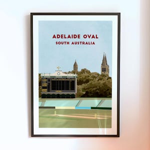 Adelaide Oval Cricket Ground Print – South Australia Sports Poster Gift Wall Art