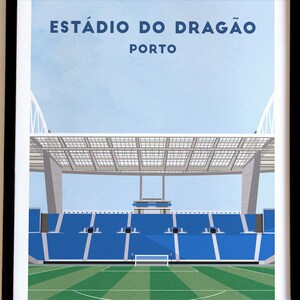 Porto Football Stadium Poster: Estádio do Dragão Art Print, Framed or Unframed image 2