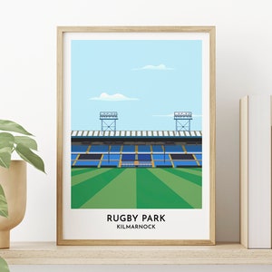 Kilmarnock FC Print Gift, Rugby Park Stadium Art Poster, Unframed or Framed Digital Print