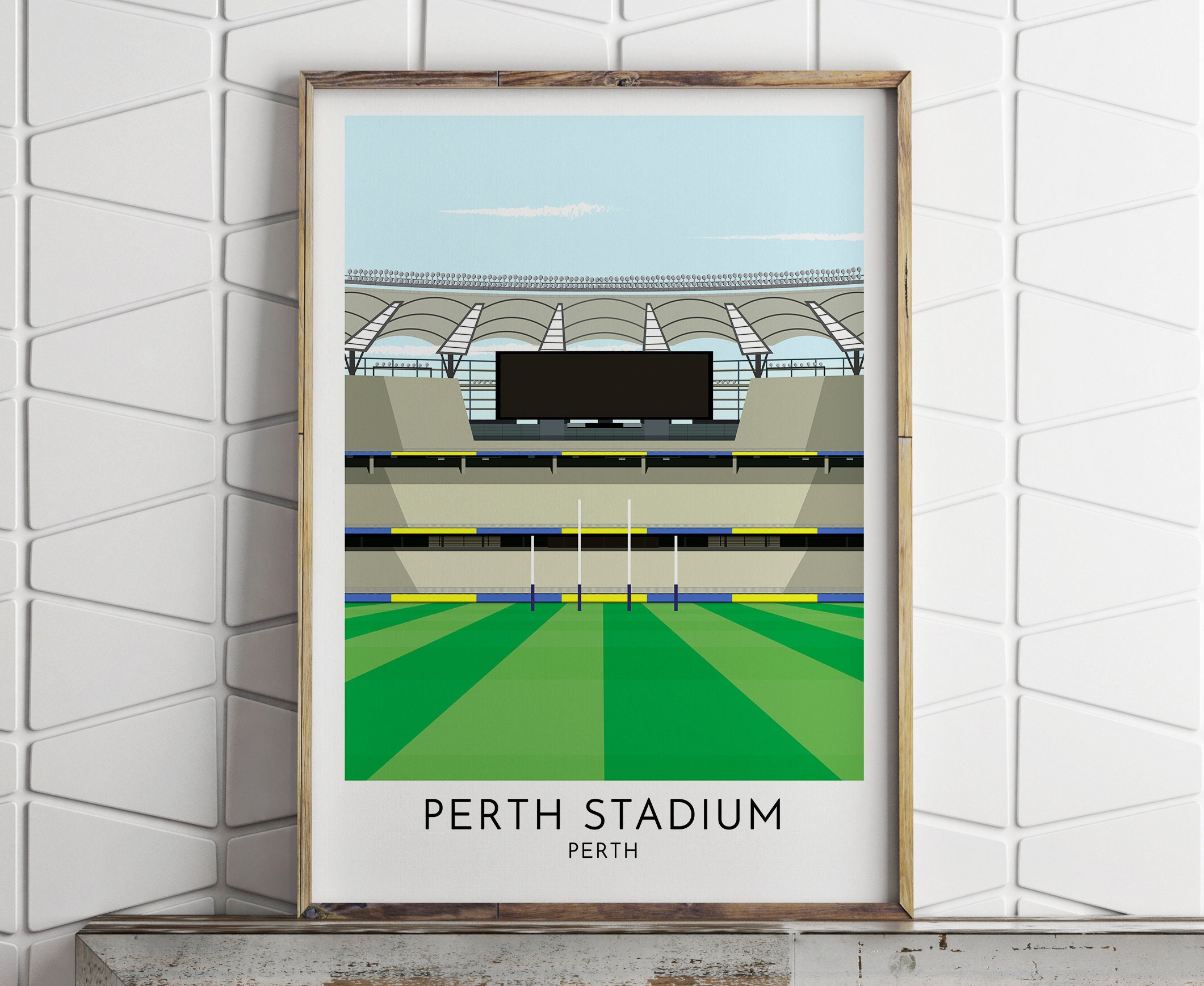 The Gabba Stadium In Australia Canvas Wall Art Design Poster Print D U00e9cor For Home Office Decoration Poster Or Canvas Ready To Hang Art Collectibles Prints Safarni Org