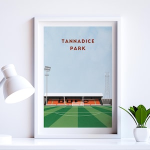 Dundee United Football Gift - Tannadice Park Stadium - Minimalist Football Art Poster
