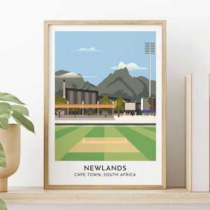 Western Province Cape Town Cricket - Newlands Cricket Ground Print - South Africa Cricket Gift - Gift for Him Her