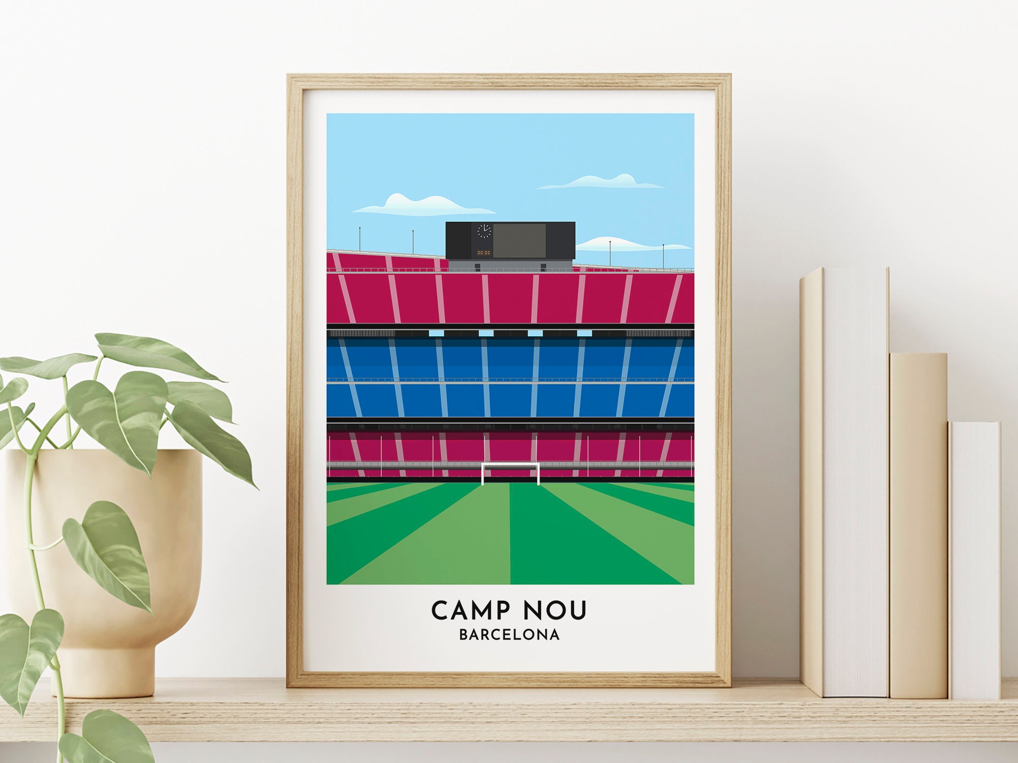 FCバルセロナ カンプノウ アートポスター A2版 購入 FCバルセロナ