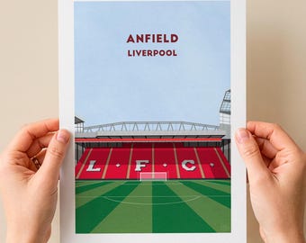 Póster del Liverpool Football Club - Anfield The Kop