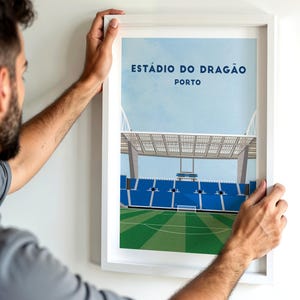 Porto Football Stadium Poster: Estádio do Dragão Art Print, Framed or Unframed image 3