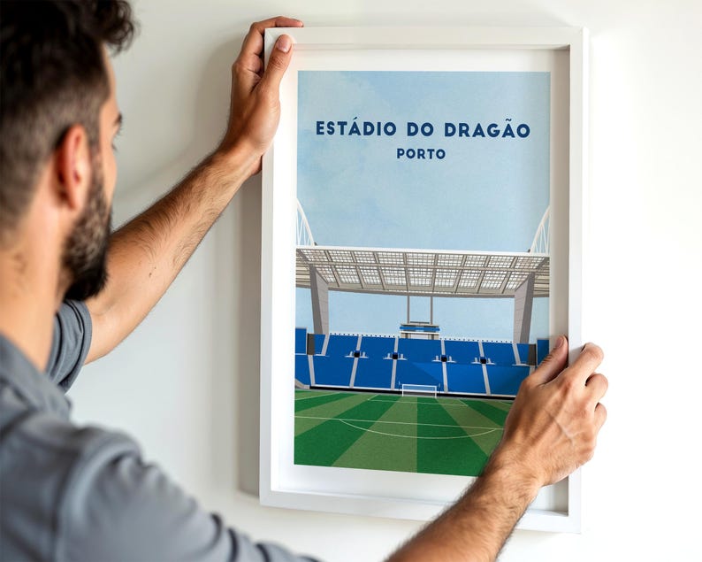 Porto Football Stadium Poster: Estádio do Dragão Art Print, Framed or Unframed image 3