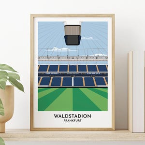 Frankfurt Fußball Print - Waldheim Poster - Deutschland Fußball - Fußball Poster - Geschenk für Ihn - Geschenk für Sie