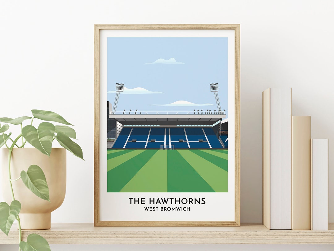 West Bromwich Football Stadium Art - the Hawthorns Print - West Brom ...