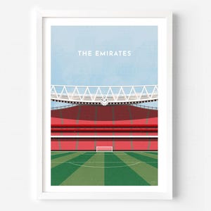 ART CONTEMPORAIN d'Arsenal, cadeau imprimé à l'Emirates Stadium