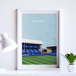 Everton Football Goodison Stadium Art Print - Framed or Unframed - Perfect Gifts for Football Fans - Fast UK Delivery