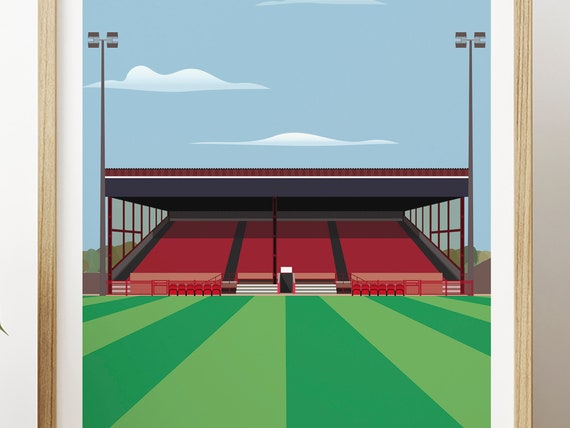 Altrincham F.C. Moss Lane Stadium Framed, Professionally Printed