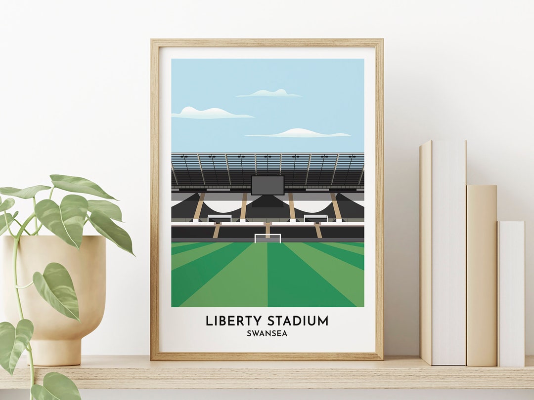 Impression Personnalisée Fan Swansea City, Cadeau Football, Artwork Sur Mesure