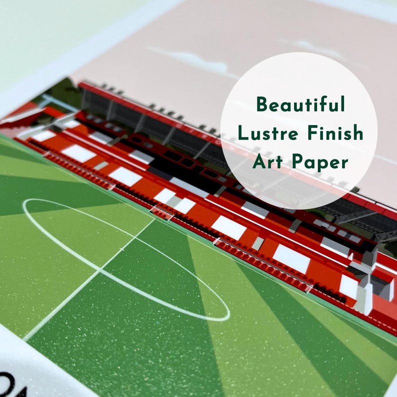 Lincoln City FC Fan Art Print, Sincil Bank Ground / LNER Stadium ...