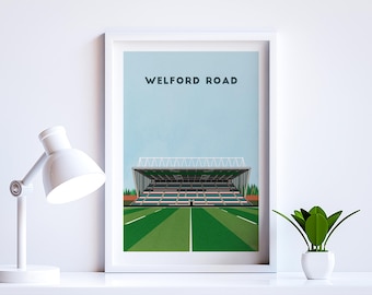 Leicester Rugby Print - Welford Road Stadium Art - Rugby Poster Gift, Framed or Unframed