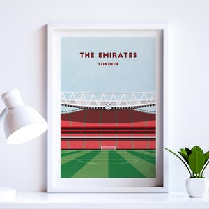 Arsenal-poster - The Emirates Stadium - voetbalcadeau hedendaagse kunst - Arsenal-afdruk