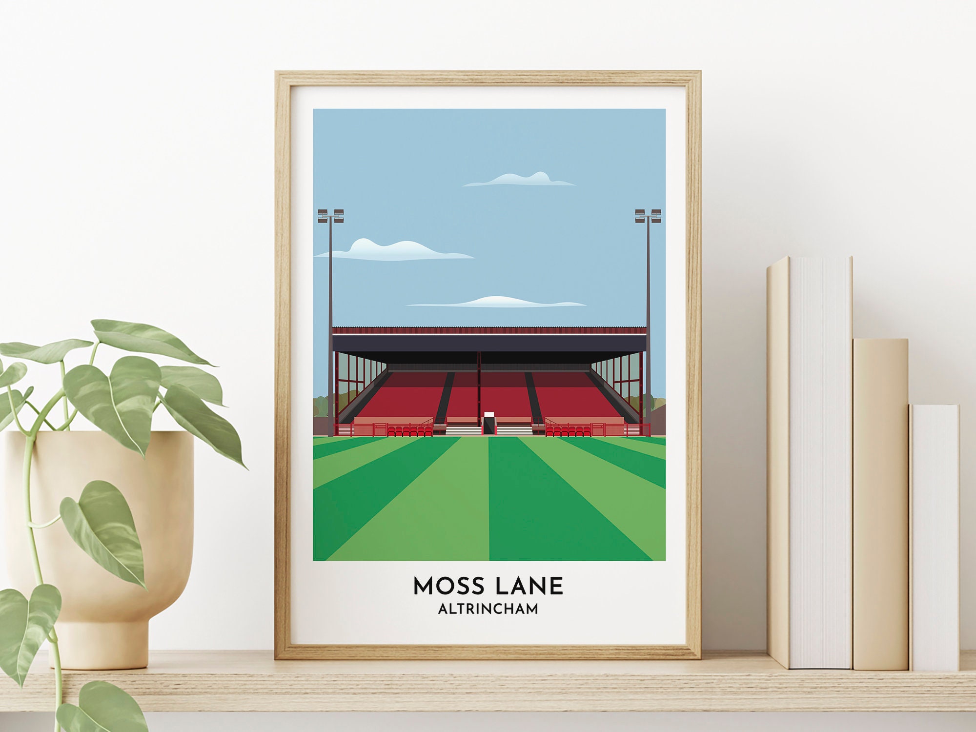 Altrincham F.C. Moss Lane Stadium Framed, Professionally Printed