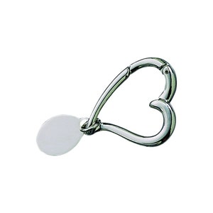 Heart tag key ring best sale