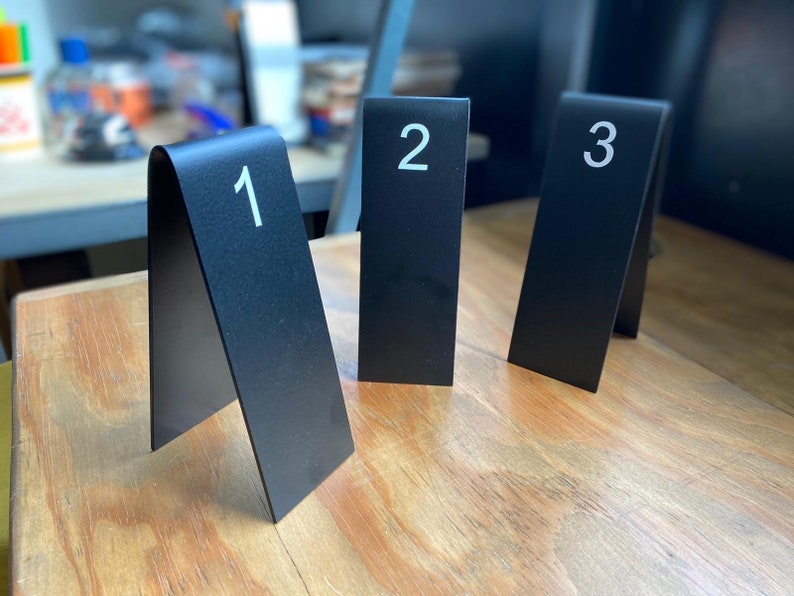 Table Numbers Cafe Numbers Restaurant Supplies Metal Etsy UK
