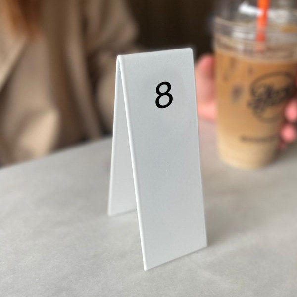 Table Number Tent Etsy