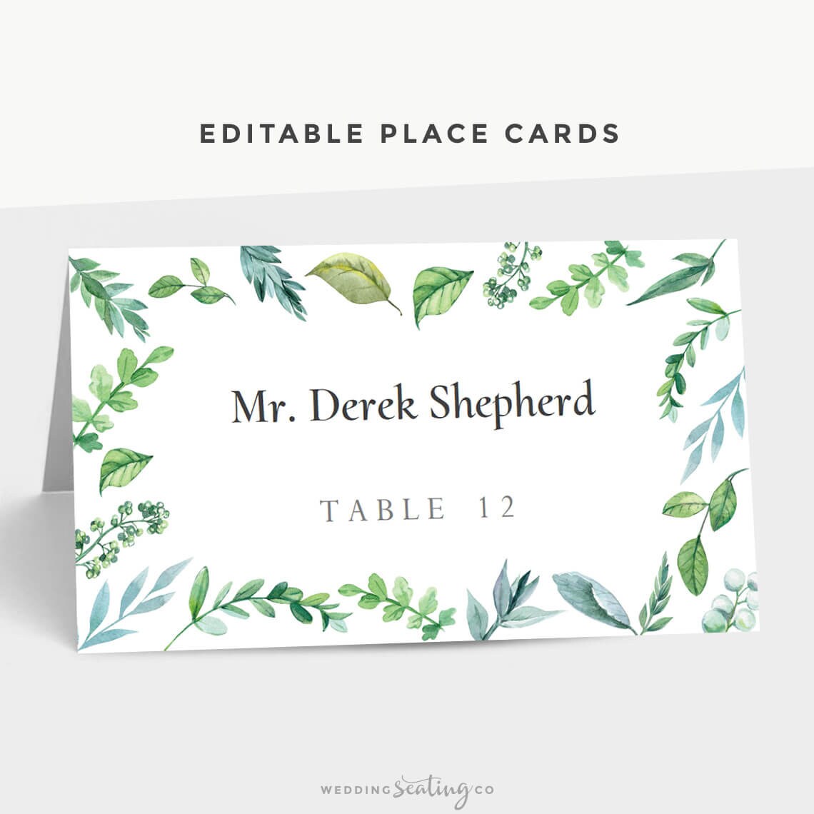 Place Cards For Wedding Folding Card Table Tropical Garden Etsy
