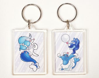 Popplio Line Keychain