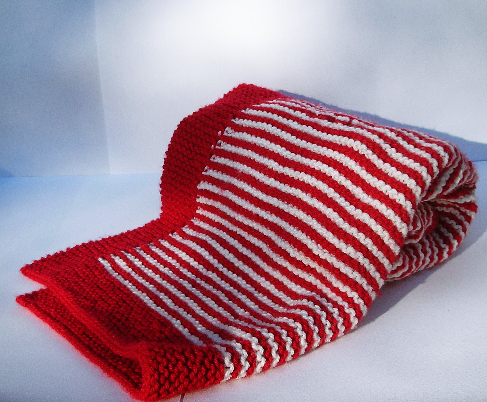 Baby Blanket and Bunting for Cot in 2 Colour Stripe 54 X Etsy