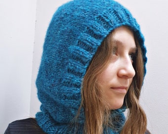 Adult Knitted Hood/Balaclava pdf knitting pattern