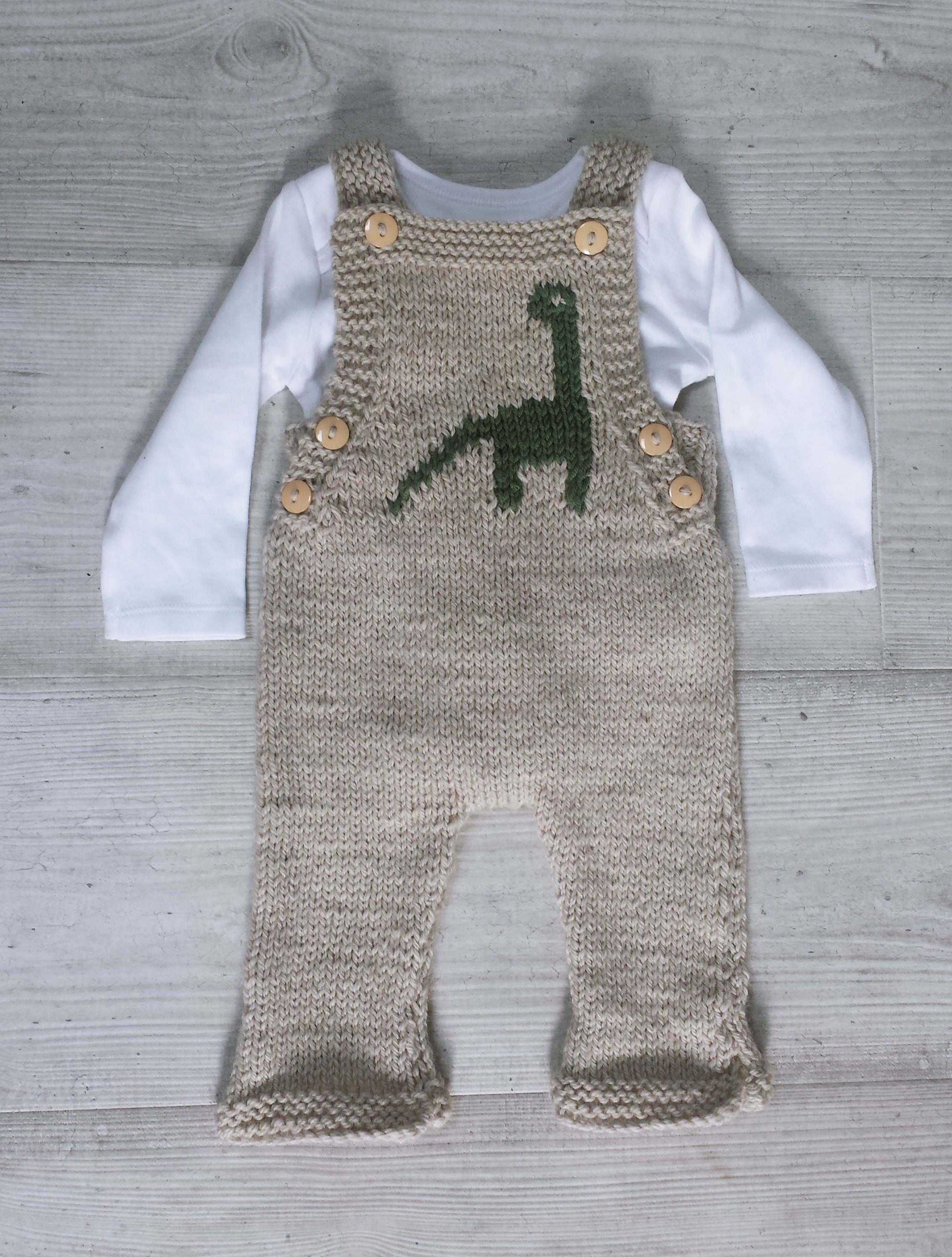 Knitted Dinosaur Dungaree Pdf Knitting Pattern 03 Yrs Etsy UK