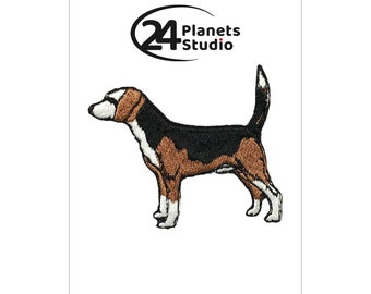 Beagle Iron on Patch by 24PlanetsStudio Cute Applique Cute Patch dog patch dogs