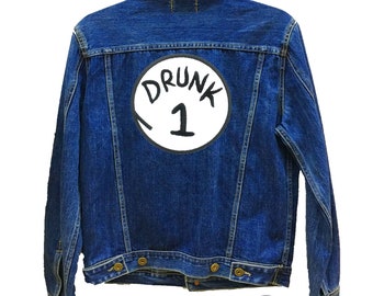 Grande ferro su patch - Ubriaco 1 ubriaco 2 da 24PlanetsStudio (7 pollici)