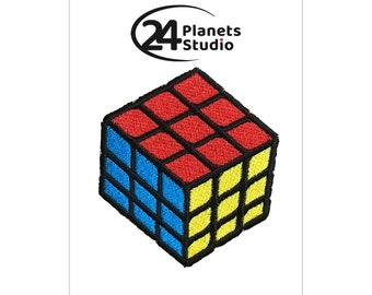 Rubik Cube Iron on Patch by 24PlanetsStudio