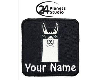 Llama Alpaca Custom Personalized Iron on Patch by 24PlanetsStudio Patches