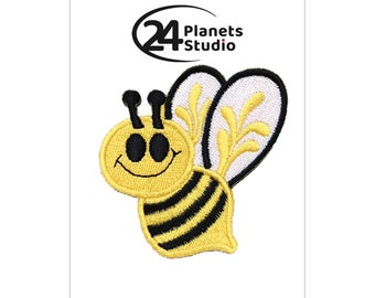 Bee Iron on Patch by 24PlanetsStudio