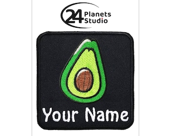 Avocado Custom Personalized Iron on Patch by 24PlanetsStudio Patches