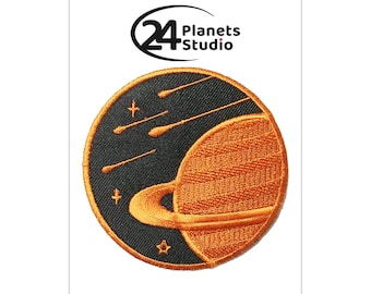 Saturn#3 Planet Iron on Patch by 24PlanetsStudio