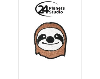 Small Sloth Iron on Patch by 24PlanetsStudio