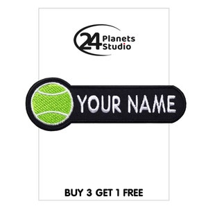 Grüner Tennisball Personalisierte Aufbügler von 24PlanetsStudio Patches