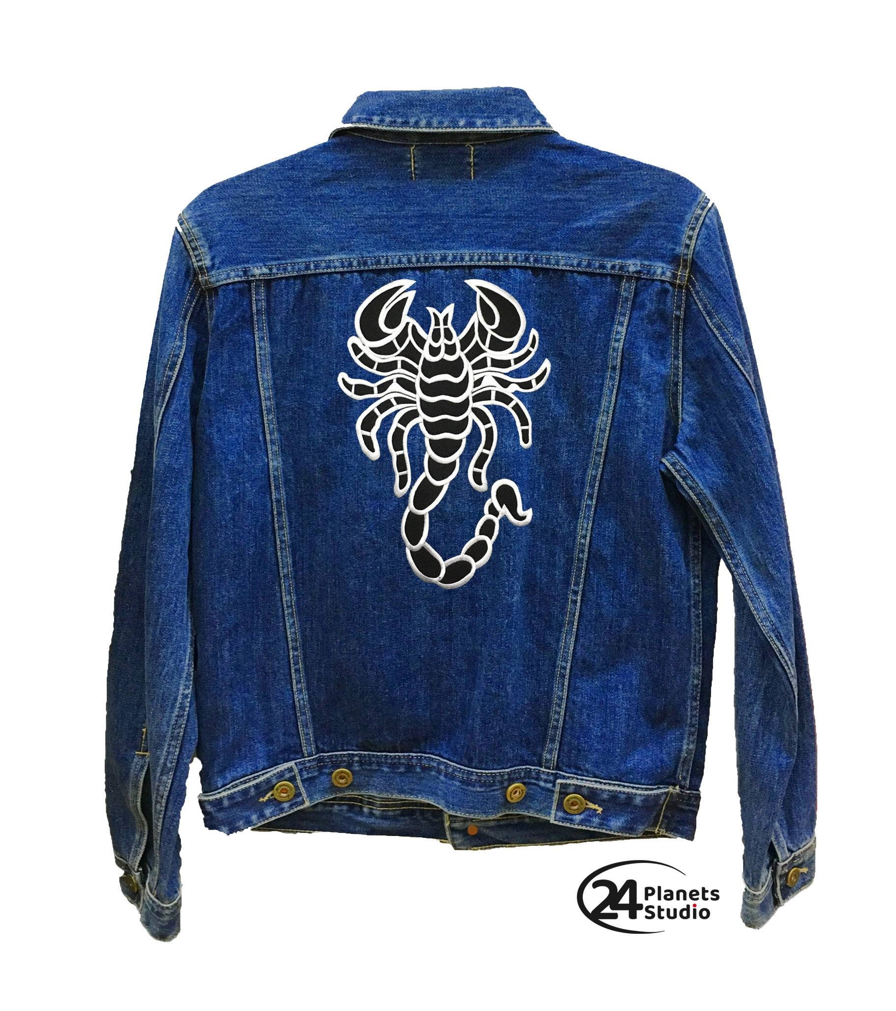 Scorpion Large Size Iron on Embroidered Big Back Patch XL