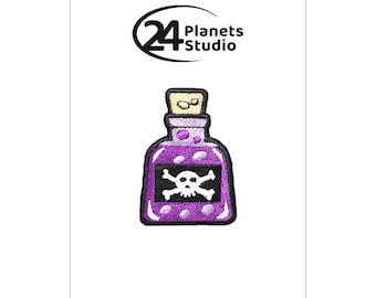 Small Poison101 Iron on Patch by 24PlanetsStudio