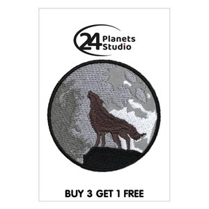 Lone Wolf Iron on Patch by 24PlanetsStudio
