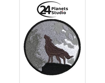 Lone Wolf Iron on Patch by 24PlanetsStudio