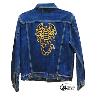 Large Scorpion Large Iron on Patch by 24PlanetsStudio Jacket Patch
