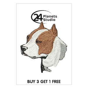 Pitbull Terrier Iron on Patch by 24PlanetsStudio Cute Applique Cute Patch dog patch dogs