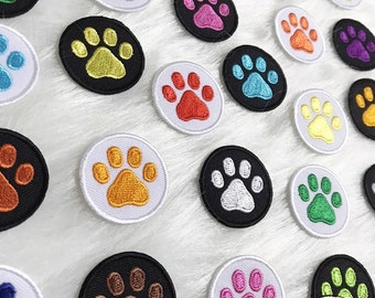 Iron on Patch - Dog Paw Coin by 24PlanetsStudio